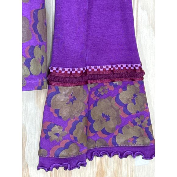 Peck & Peck Weekend Shirt Floral Bead Neckline Vintage Y2K Large Stretchy - Picture 3 of 7